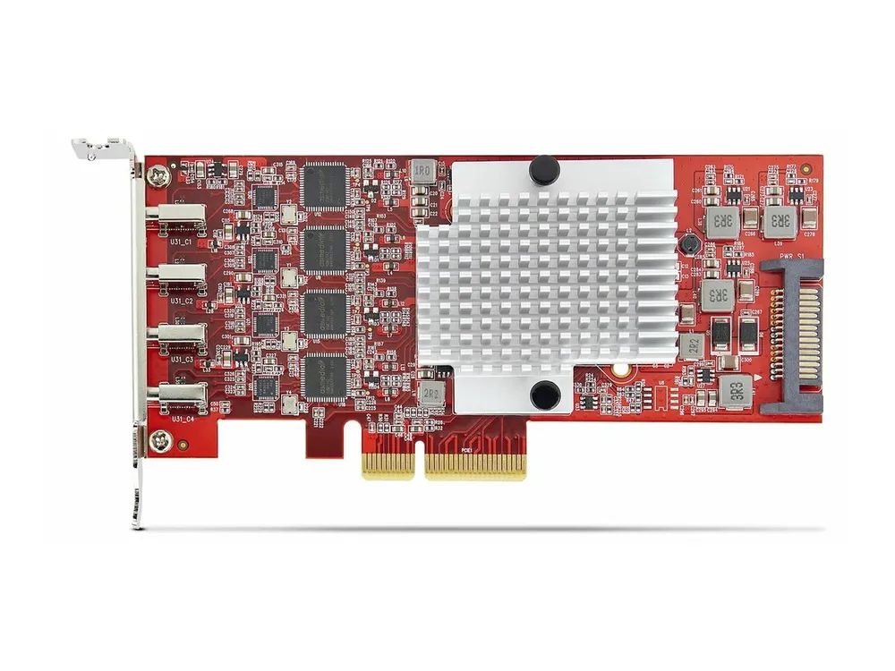 StarTech.com 4-Port USB Type-C PCIe Card, USB-C 10Gb, 4x Controllers, TAA