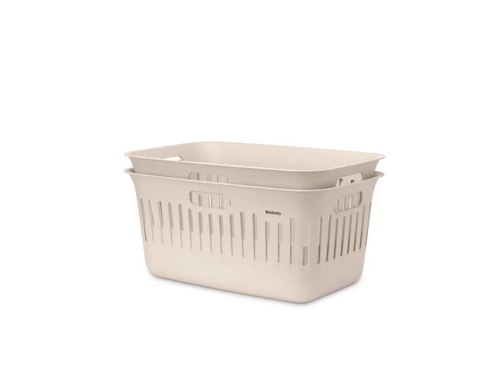 Brabantia Collect-It Wäschekorb 40 L, 2-er Set - Soft Beige