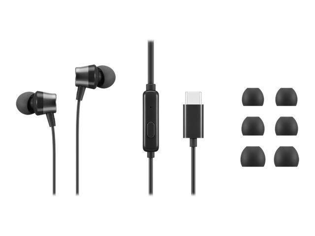 Lenovo Go - Ohrhörer mit Mikrofon - im Ohr - Schwarz