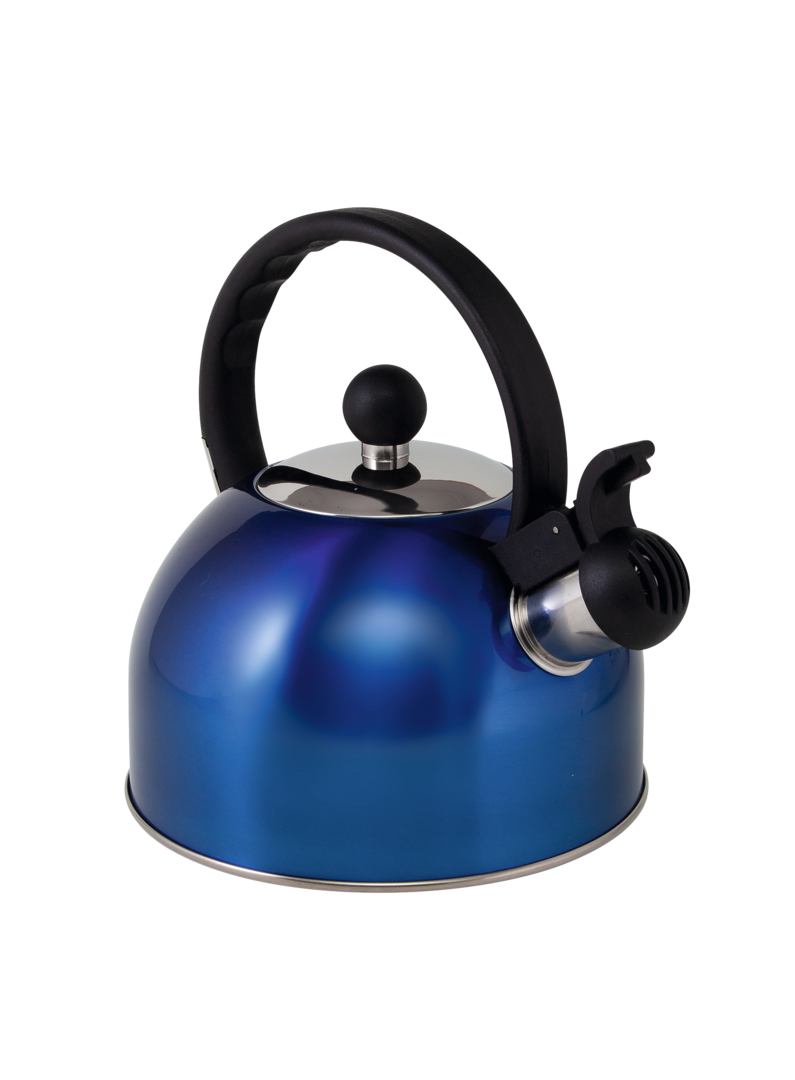 Grove Flötenkessel Edelstahl blau 1,5 l