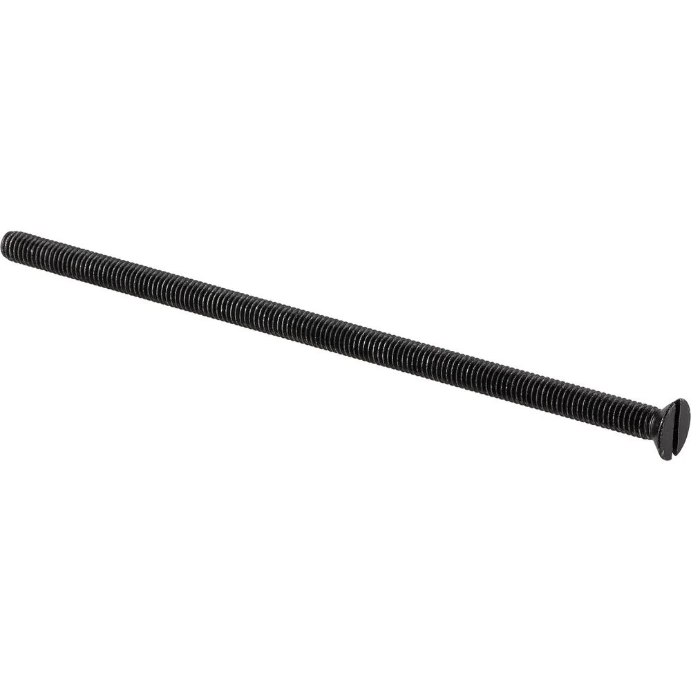 Halcö Senkschraube M6 x 140 mm, Eisen verzinkt schwarz passiviert
