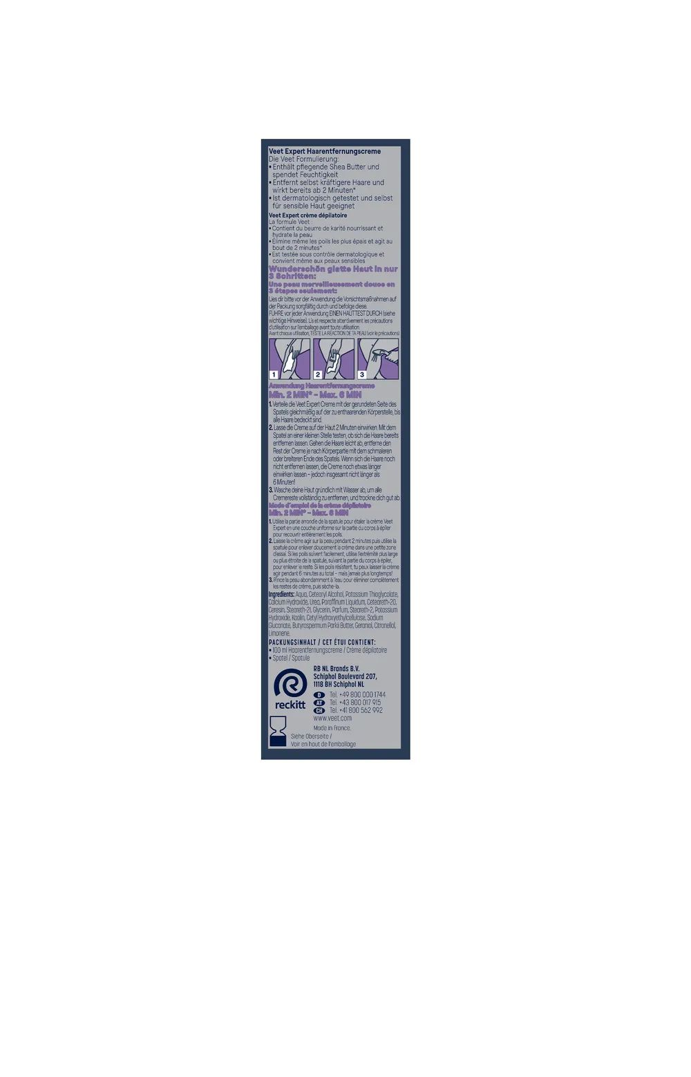 Veet Haarentfernungscreme EXPERT Beine 100ml