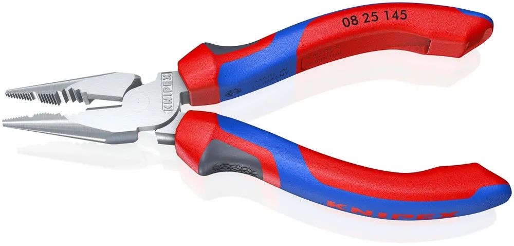 KNIPEX Spitz-Kombizange mit Comfort-Griffen verchromt 145 mm