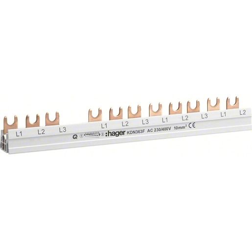 Hager PHASENSCH.3POL.1FI-4P.+8LS-1P. / HAGER KDN 363 F KDN363F