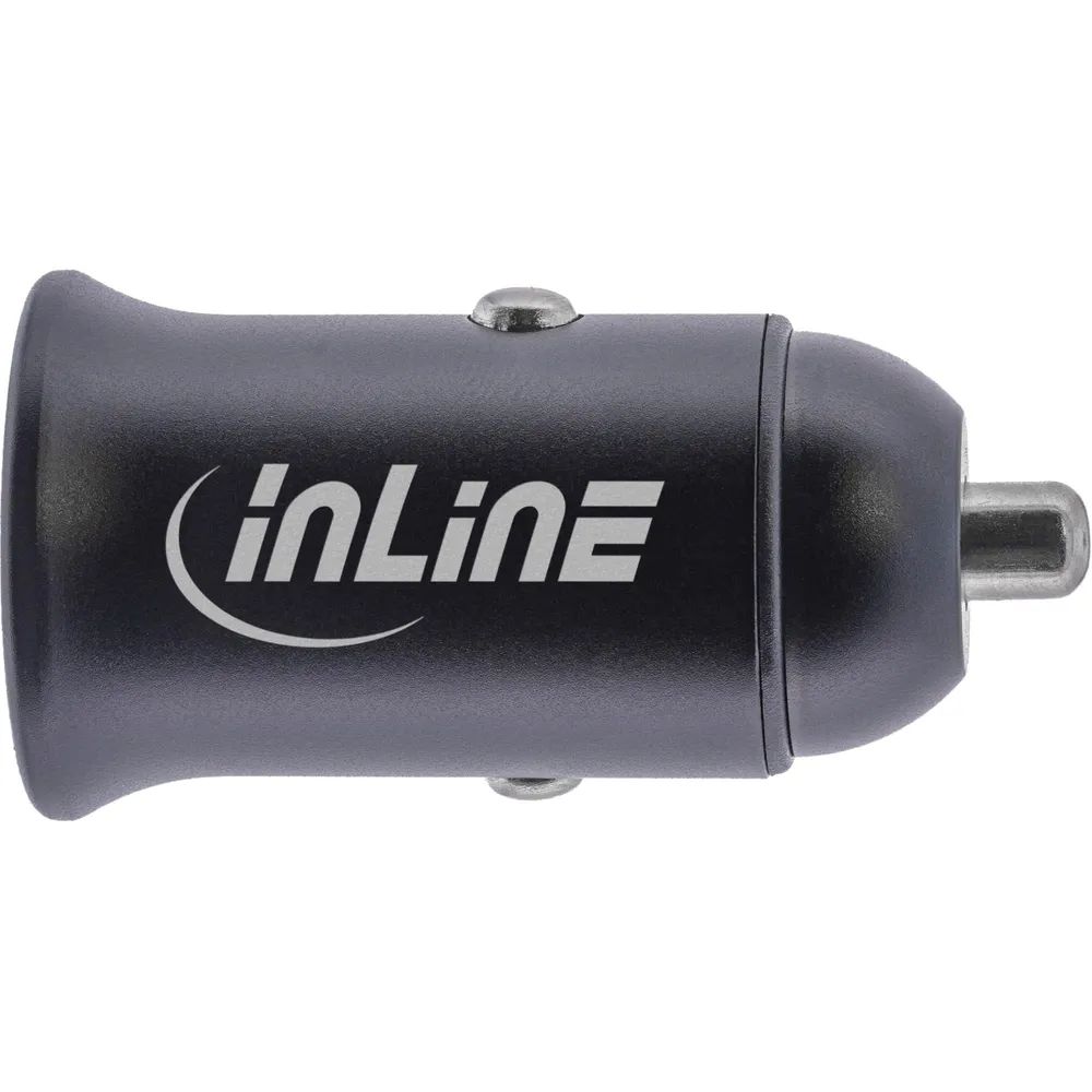 InLine USB KFZ Stromadapter Power Delivery - 2x USB-C - schwarz - max. 33W