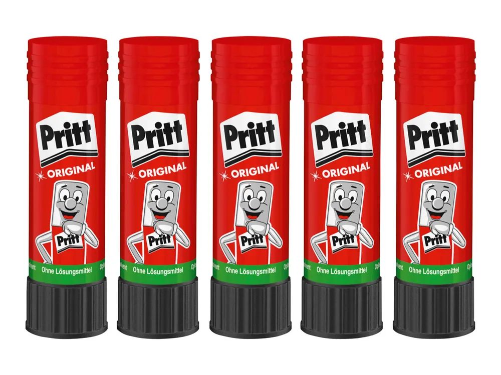 Henkel Pritt Original Value Pack - Klebestick - 43 g - durchsichtig - nicht permanent (Packung mit 5