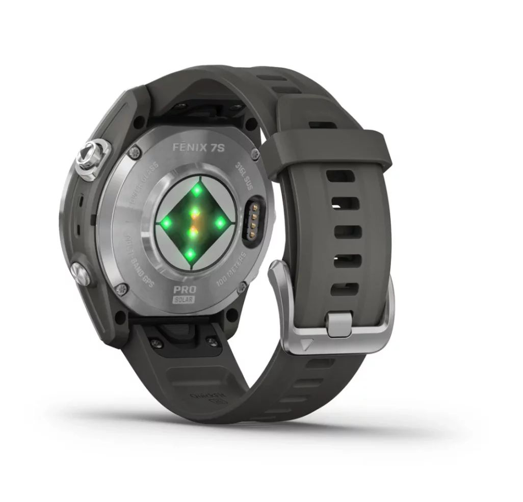 Garmin Fenix 7S Pro Solar, Graphit/Edelstahl