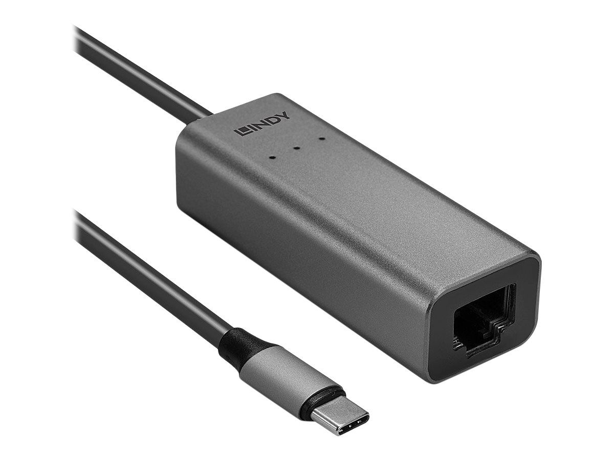 Lindy Netzwerkadapter - USB-C 3.1 - 10M/100M/1G/2,5 Gigabit Ethernet