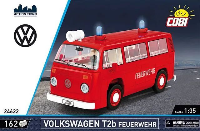 Cobi Volkswagen T2b Feuerwehr rot Maßstab 1 35