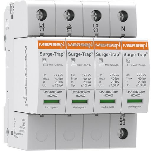 Mersen Ü-ABLEITER T2 275V 4P TNS / MERSEN STPT2-40K275V-4P 83020152