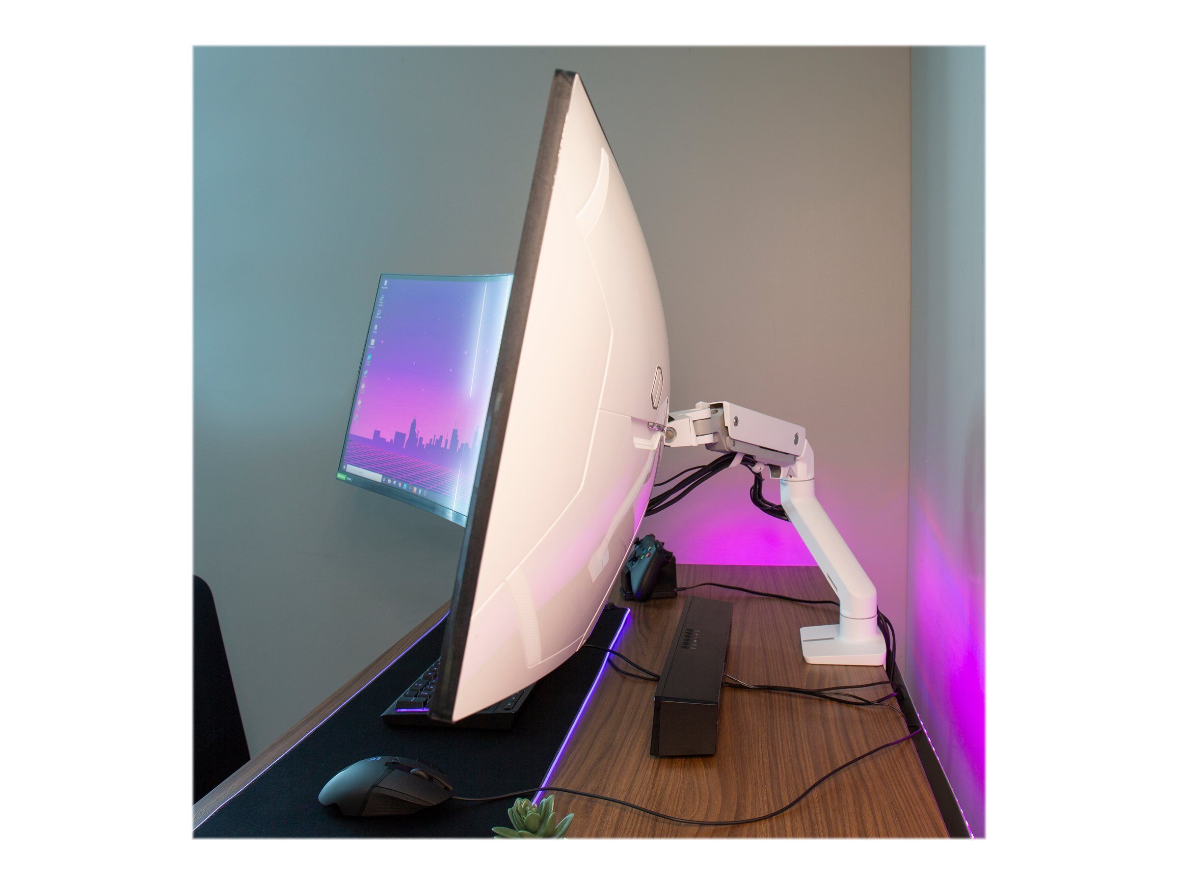 Ergotron HX - Montagekomponente (Pivot) - robust - für LCD-Display - weiß - Bildschirmgröße: up to 124.5 cm (up to 49")