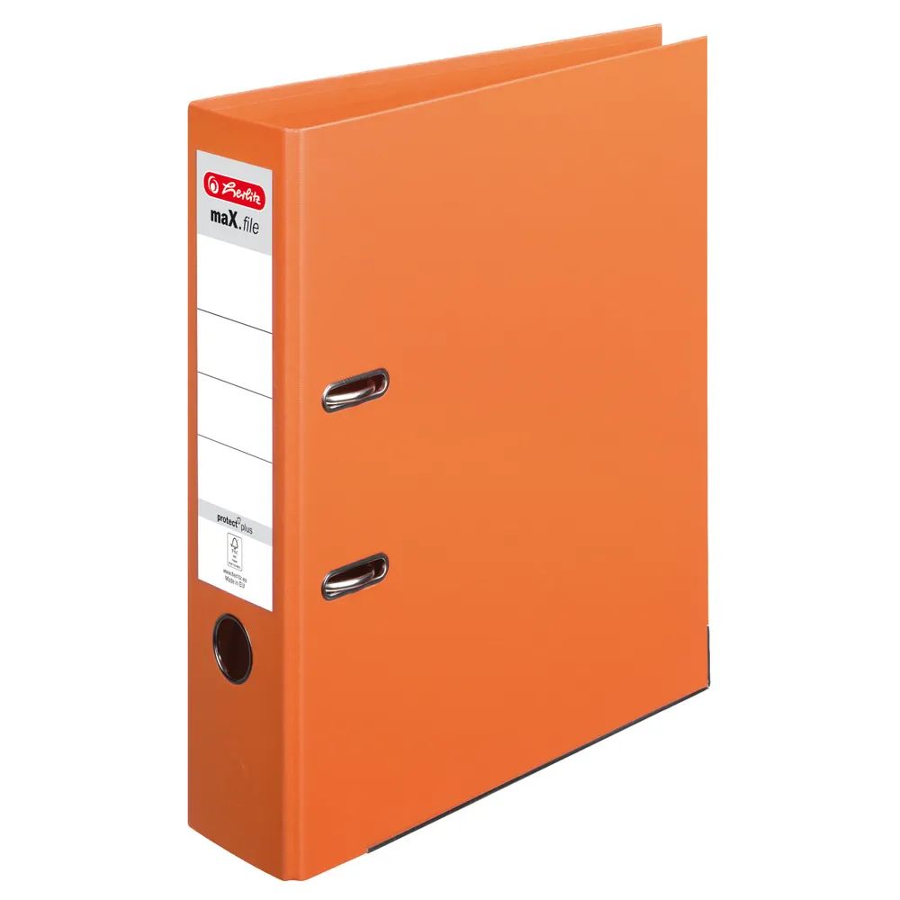 herlitz Ordner maX.file protect plus A4 8cm orange