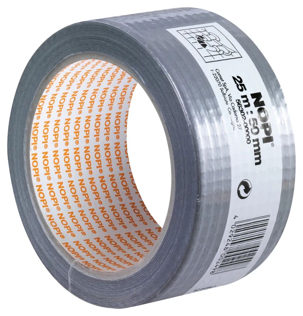 NOPI® Gewebeband Silber – 25 m x 50 mm – Duct Tape
