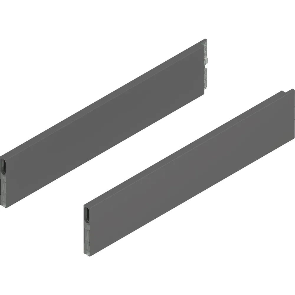 BLUM MERIVOBOX Boxcap Höhe E, NL 500, Oriongrau-matt