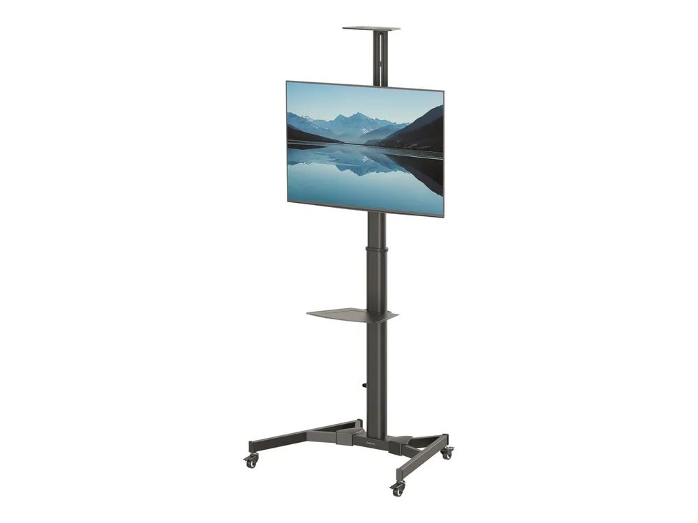 Fellowes Wagen - für Flachbildschirm / AV-Ausrüstung - Stahl - Schwarz - Bildschirmgröße: bis zu 178 cm (bis zu 70 Zoll)