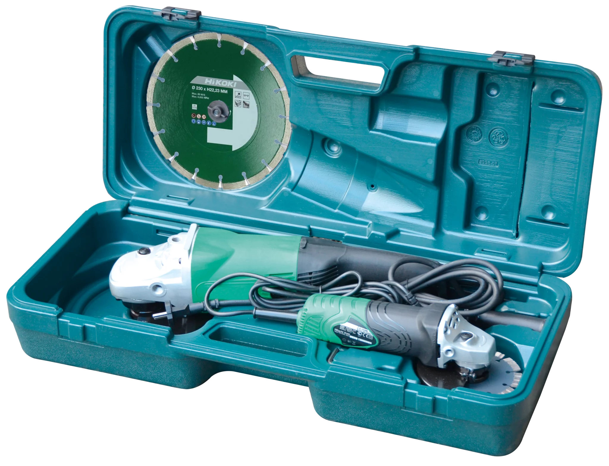 Hikoki KG23SA + Transportkoffer + 2 Dia-Scheiben