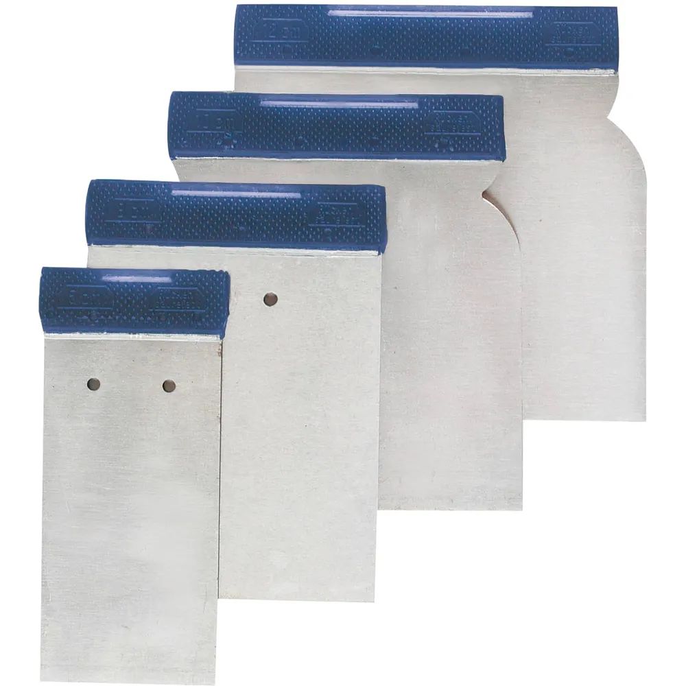 Draco Handels GmbH Komplettausstatter f.Maler Flächenspachtel ( Japanspachtel ) aus Bandstahl mit Griffleiste Breite 120 mm
