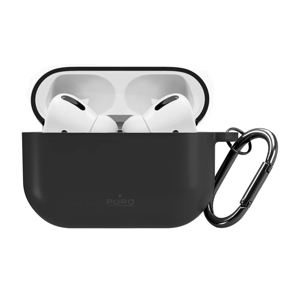 PURO ICON Silikon Hülle für AirPods Pro 3, schwarz