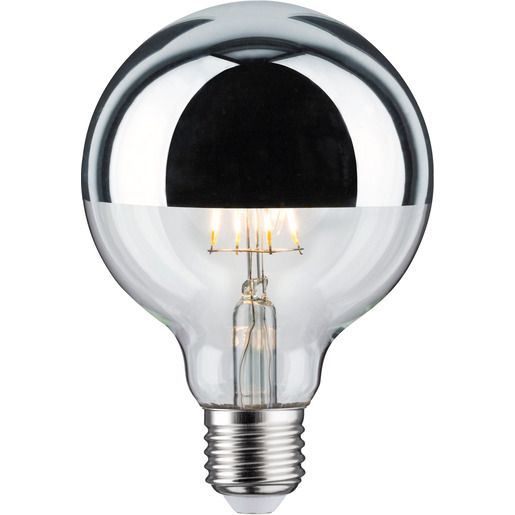 Paulmann LEDGLOBE G95 680LM E27 827 7W / PAULMA RINGSPIEGEL SILB.DIM 28673