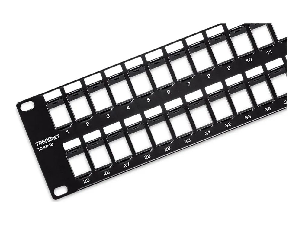 TRENDnet TC-KP48 - Patchpanel (Blindblech) - Rack montierbar - 2U - 48.3 cm (19")
