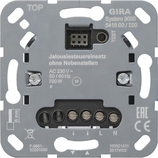 Gira JAL.STEUERUNG O. NEBENST.EING. / GIRA 541500 S3000 EINSATZ 541500