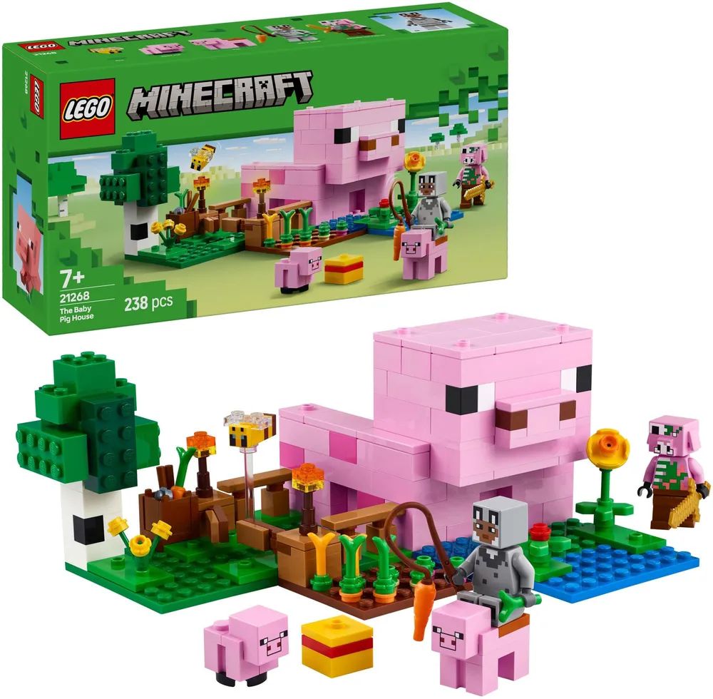 LEGO 21268 Minecraft Das Babyschwein-Haus