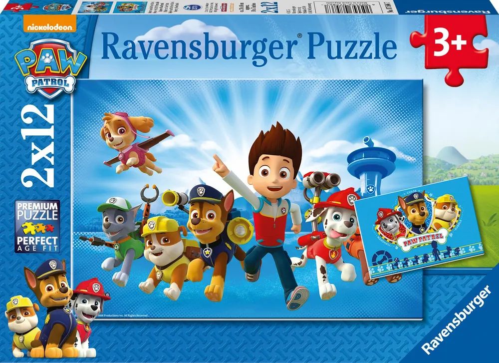 Ravensburger Verlag GmbH Pz.PAW  Ryder und die Paw Patrol 2x12T