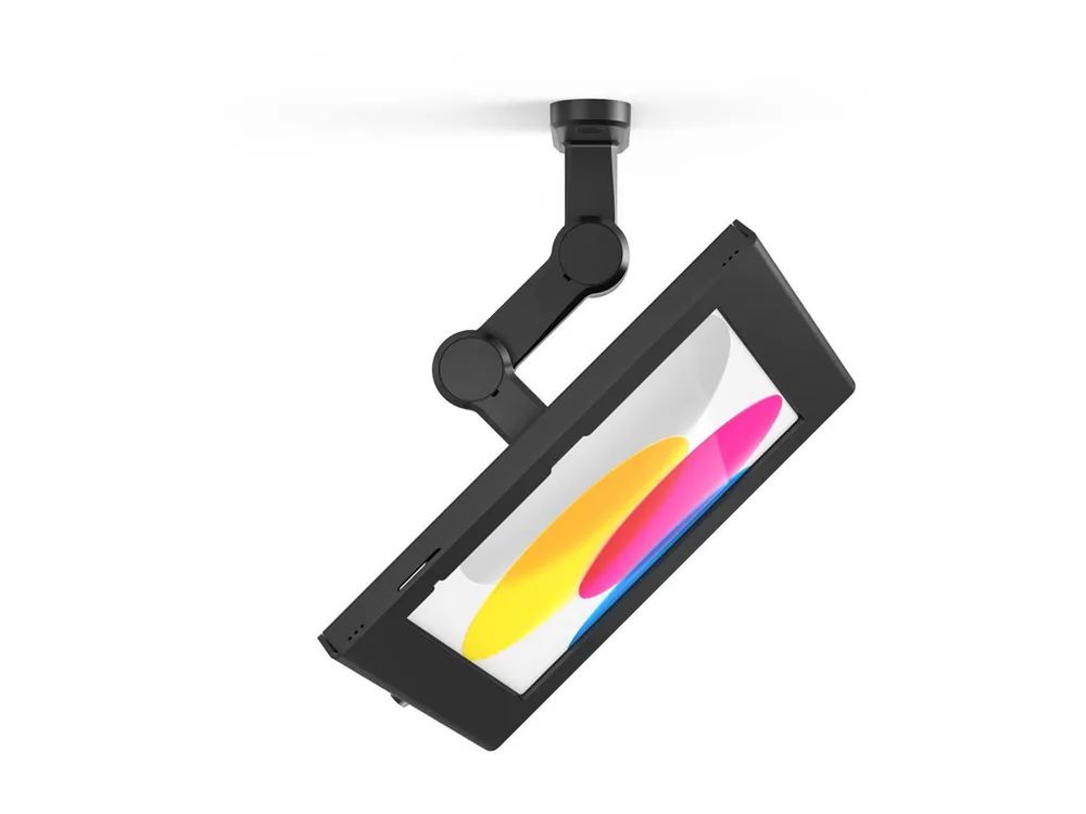Compulocks Apex - Befestigungskit (Gehäuse, Schwenkarm) - für Tablett - verriegelbar - Metallrahmen - Schwarz - Wandmontage, Thekenbereich, flach oberflächenmontierbar - für Apple 10.9-inch iPad (10. Generation)