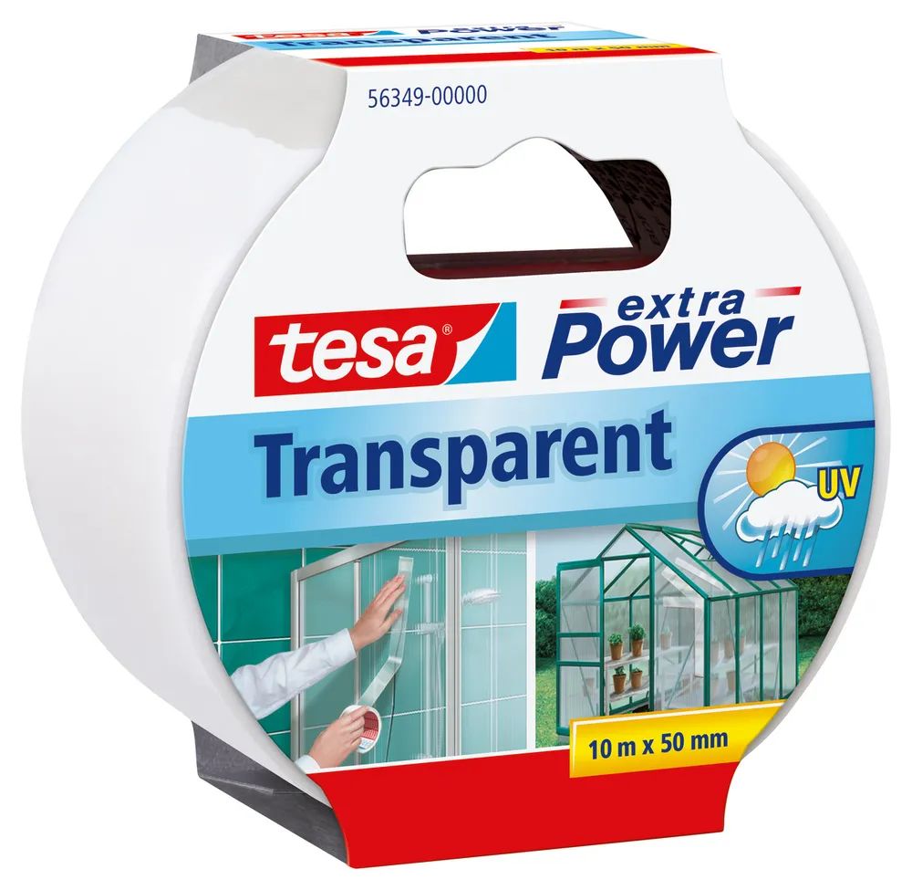 Tesa extra Power Transparant - 10 m - Transparent - Glas - Kunststoff - Stark - 48 mm - 1 Stück(e)
