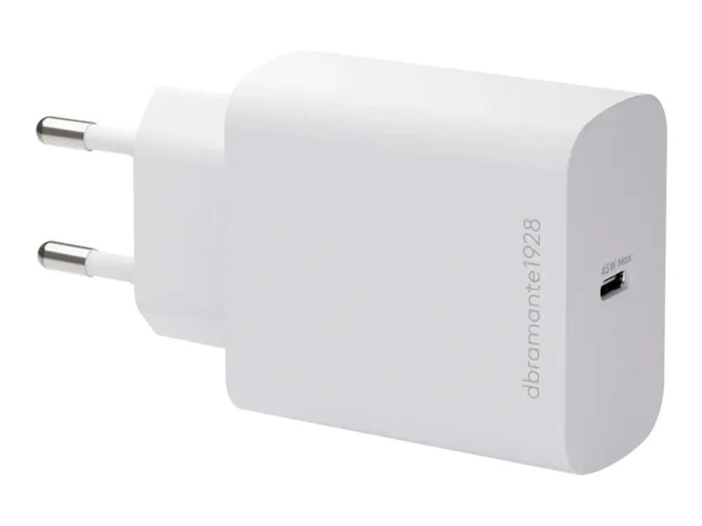 dbramante1928 re-charge - Netzteil - 45 Watt - 3 A - Apple 2.4A, PD/PPS, PD 2.0, PD 3.0, QC 2.0, QC 3.0, AFC, SCP, Fast Charge (USB-C)
