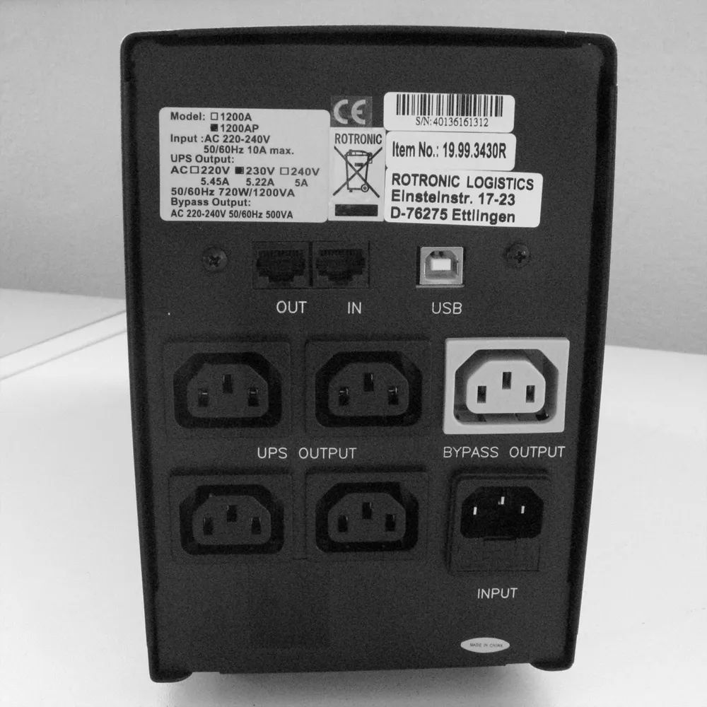 VALUE UPS 1200 - Line Interaktive USV mit USB Port