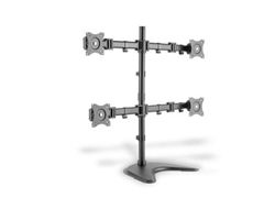 DIGITUS Vierfach Monitorhalter mit Stand-/ Klemm-Montage