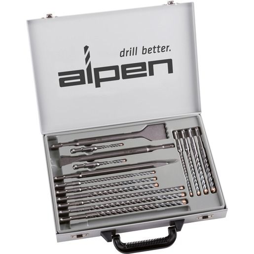 Alpen-Maykestag SET 16-TLG.BOHRER MEISSEL SET / ALPMAY SDS+ FORCE X KIT 16 500216100