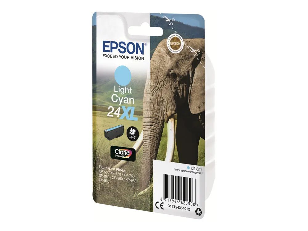 Epson 24XL - 9.8 ml - XL - hell Cyan - original