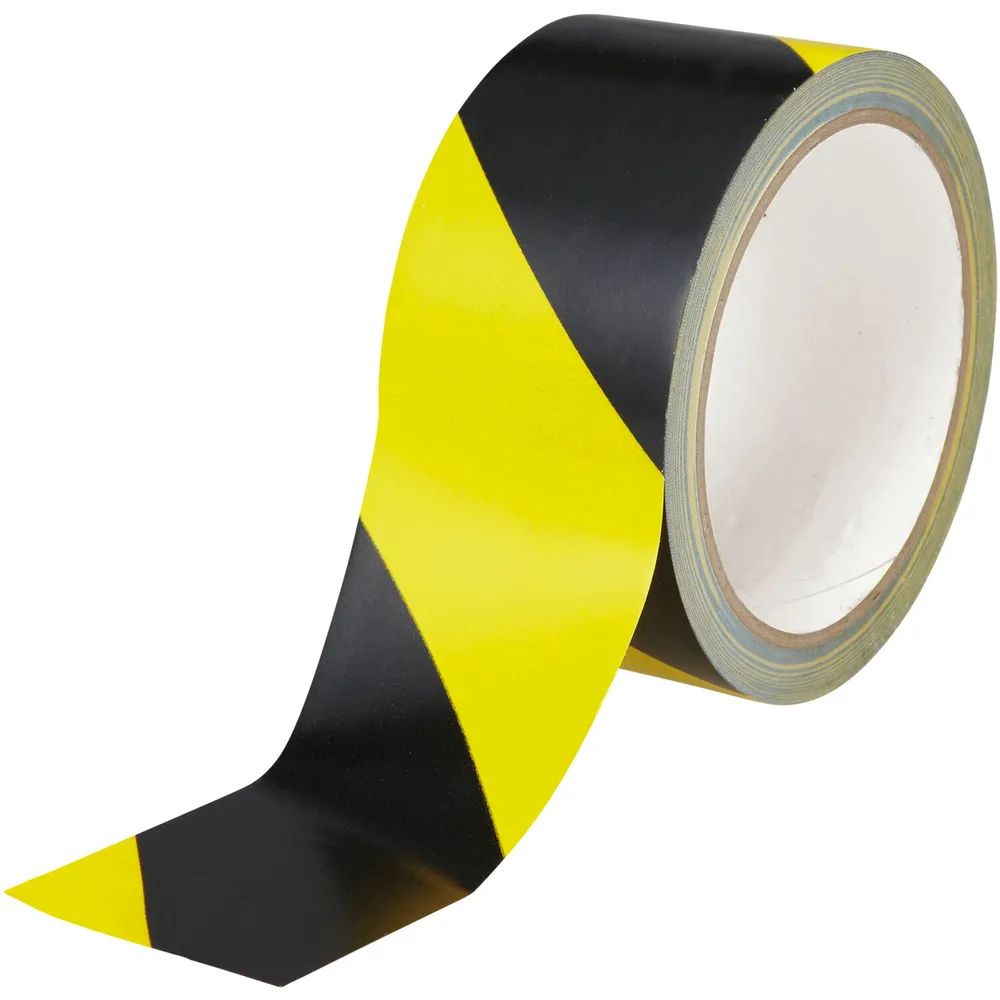 Foltec Warnband gelb/schwarz 50mmx33m