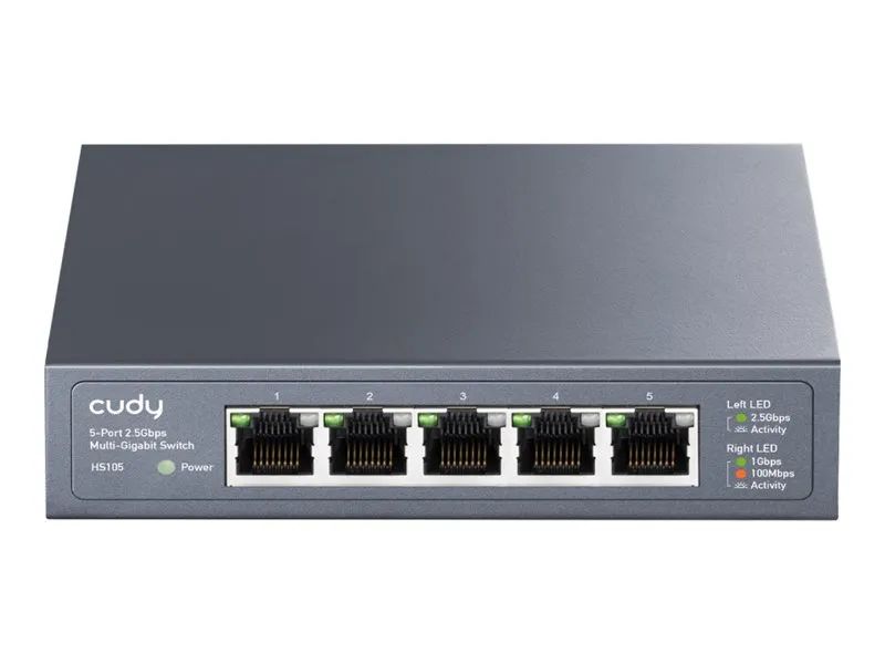 CUDY HS105 - Switch - Multi-Gigabit - 5 x 100/1000/2.5G