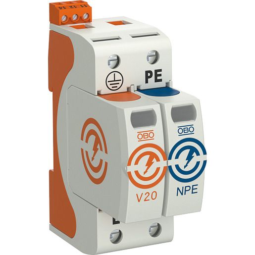 OBO SURGECONTROLLER V20 1-P.NPE+FS / OBO V20-1+NPE+FS-280 5095331