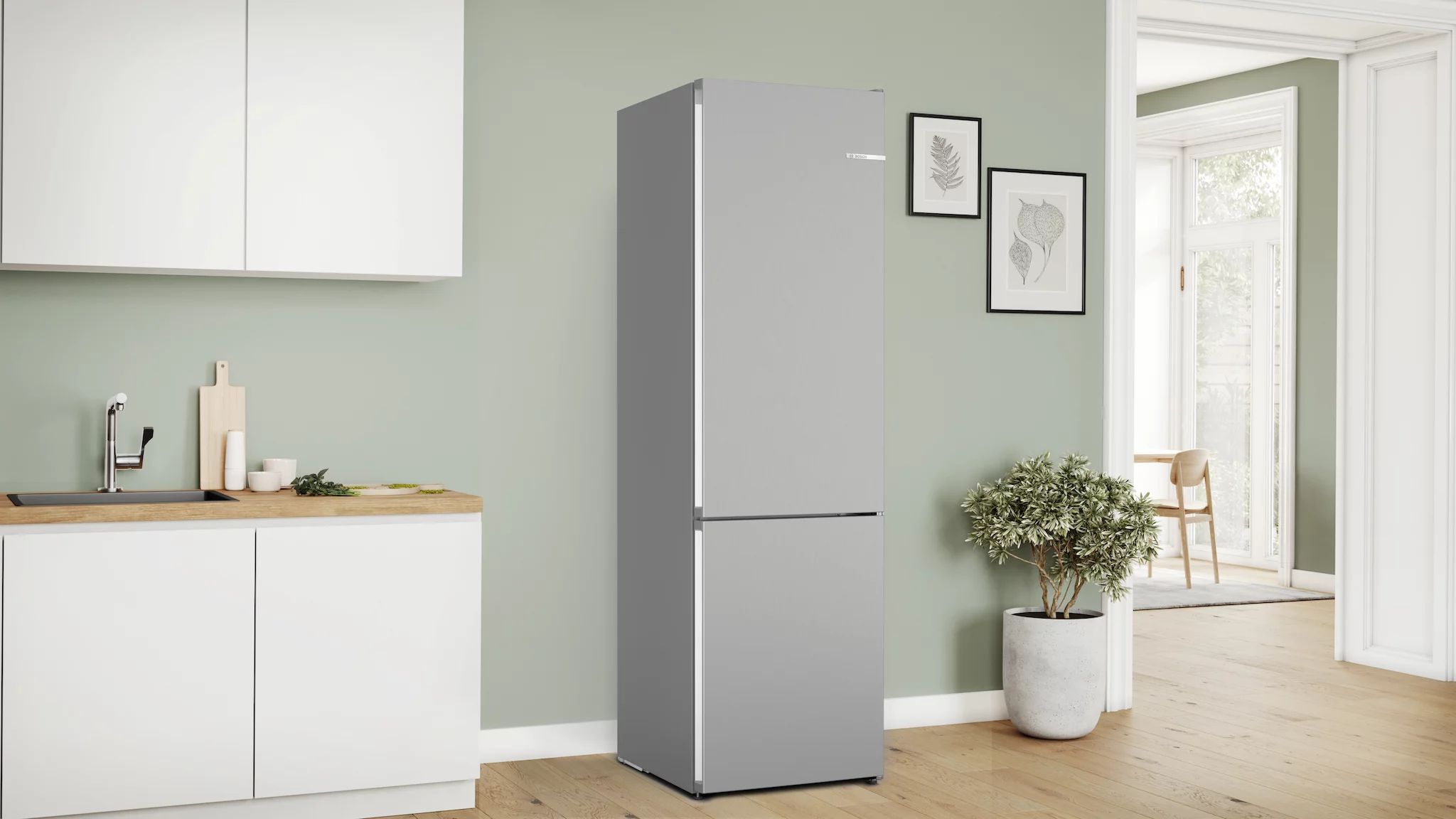 Bosch KGN392LCF Free-standing fridge-freezer