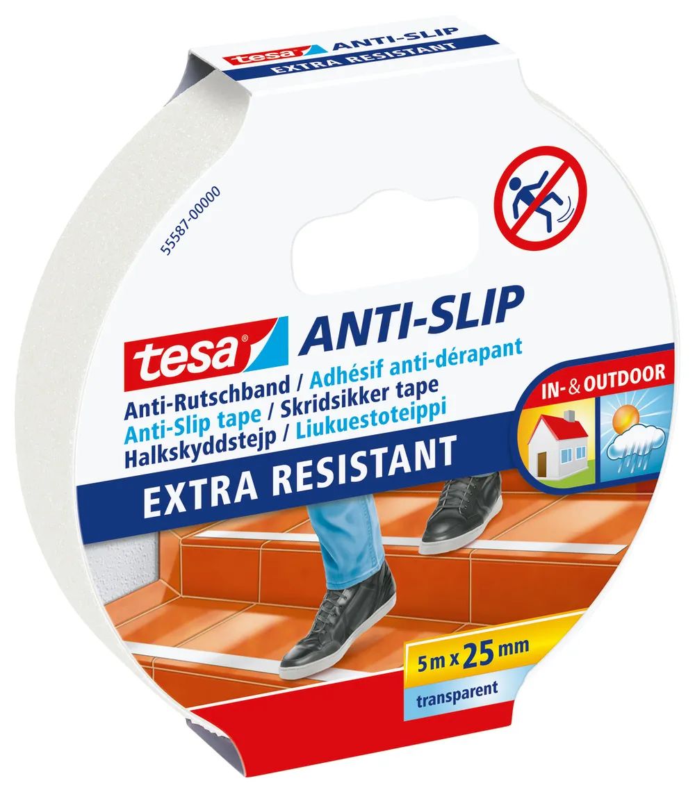 Tesa 55587 - Antirutschmatte - 2.5 x 500 cm