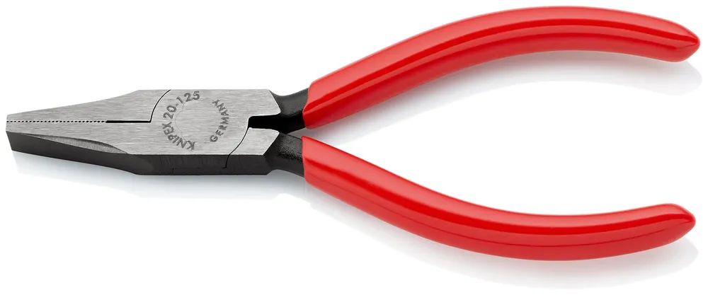 KNIPEX Flachzange mit Kunststoff überzogen schwarz atramentiert 125 mm