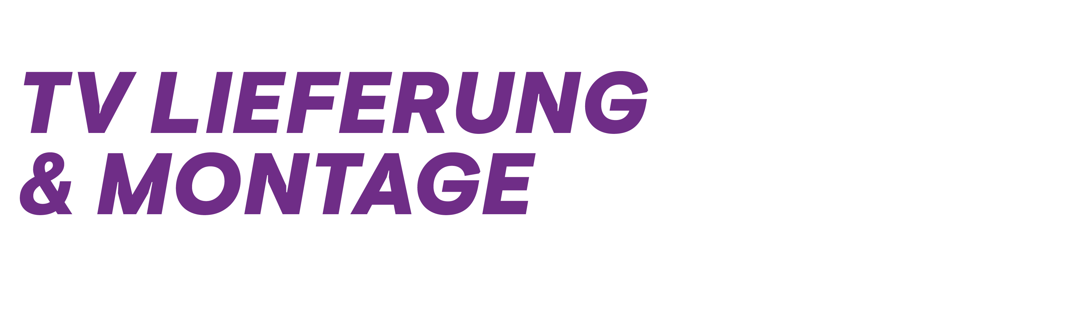TV Lieferung und Montage