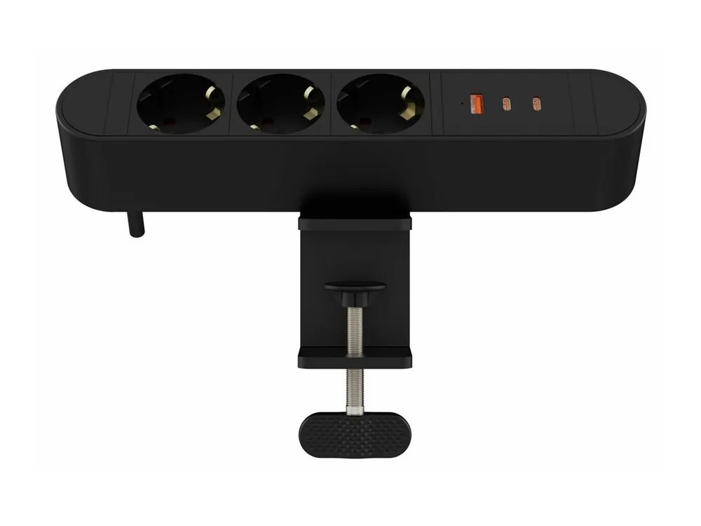 MicroConnect Multi Desktop Power Socket 3 Ways Schuko 1 x USB-A 2 - Steckdosenleiste