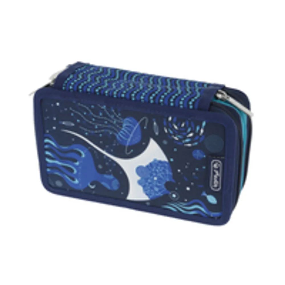Herlitz TriCase Deep Ocean - 31 Stück(e) - Blau - Weiß - Polyester - Abbildung - 190 mm - 70 mm
