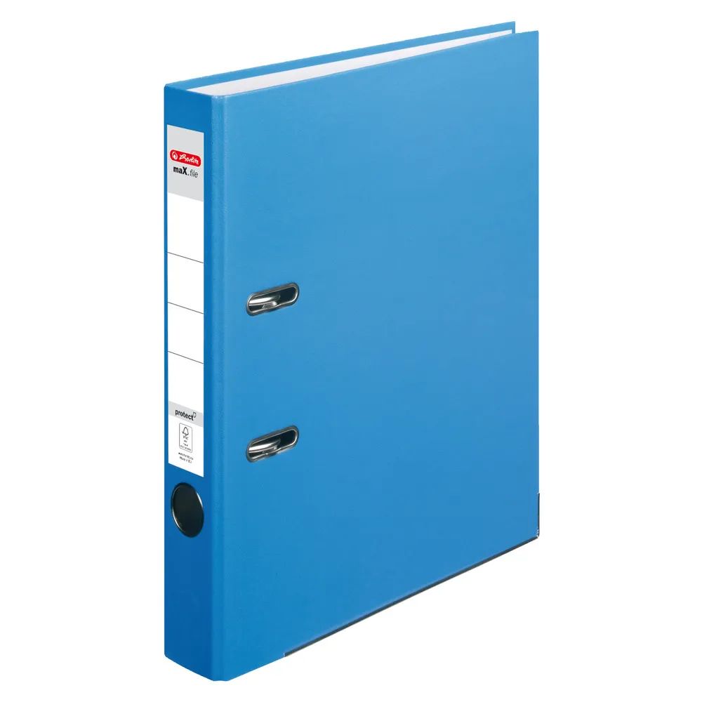 herlitz Ordner maX.file protect, A4, 5cm, acqua