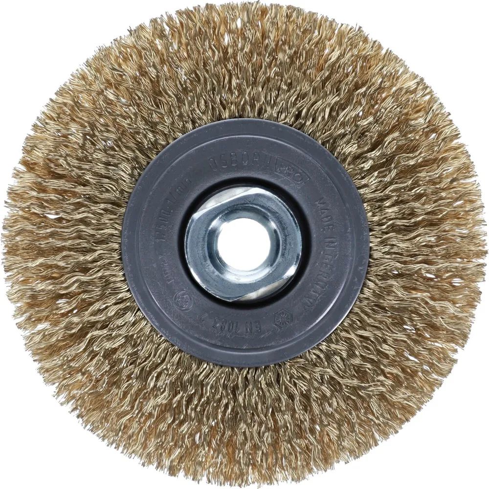 OSBORN Rundbürste mit Gewinde 115 x 12 mm vermessingter Stahldraht M14