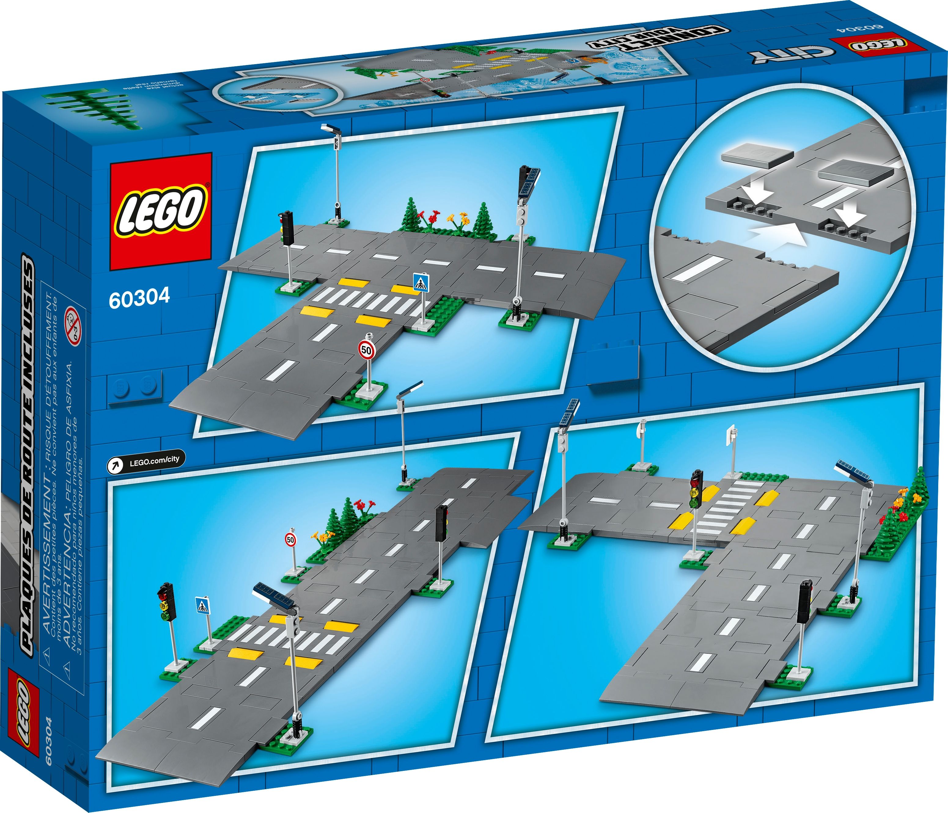 LEGO Straßenkreuzung mit Ampeln