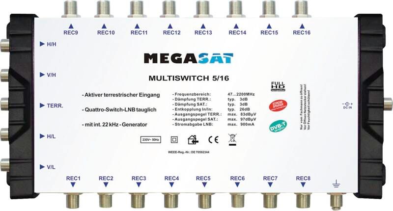 Megasat Multiswitch 5/16