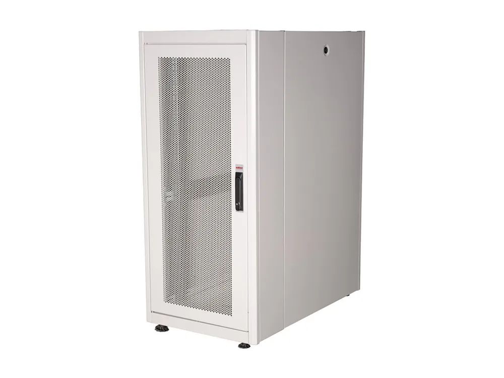 ROLINE Basic - Schrank Netzwerkschrank - perforierte Tür, 600x1000 BxT - RAL 7035, Hellgrau - 26U - 48.3 cm (19")