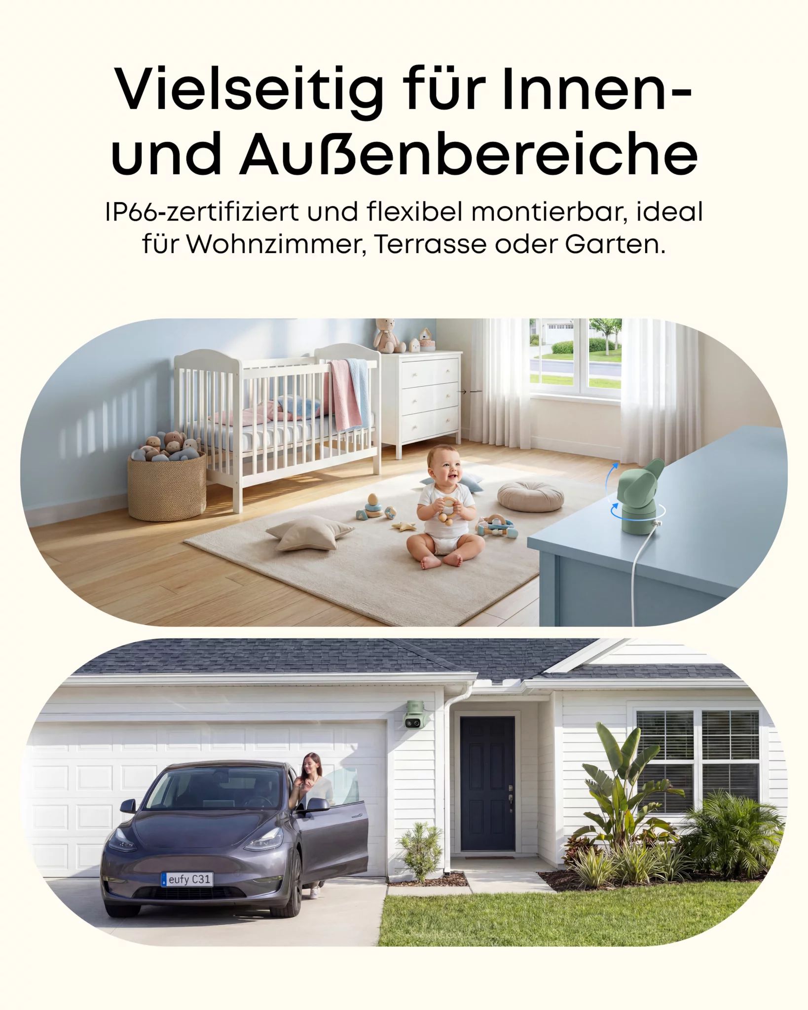 eufy 2x Cam C31 kabelgebunden inkl. HomeBase Mini