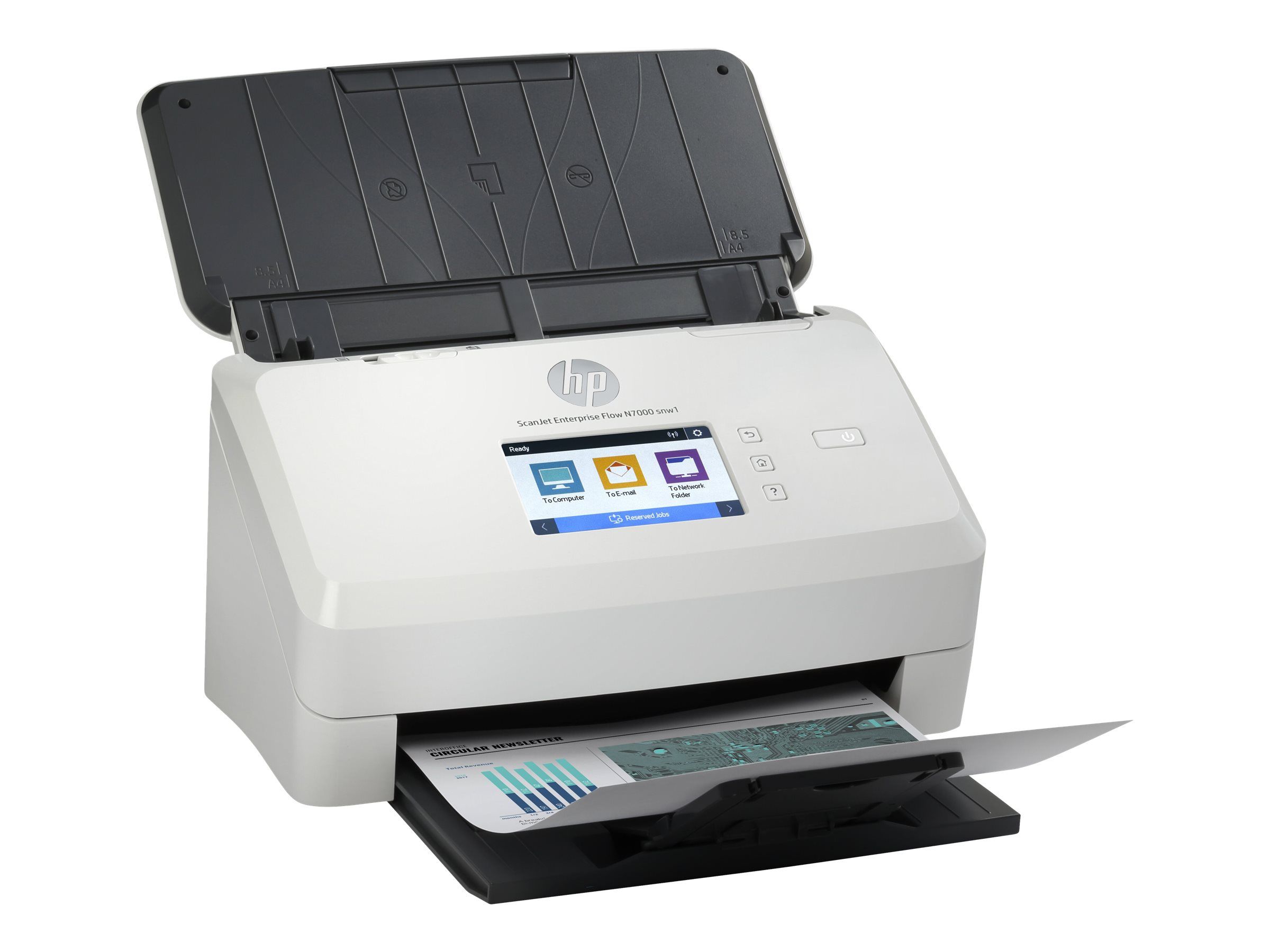 HP ScanJet Enterprise Flow N7000 snw1 - Dokumentenscanner - CMOS / CIS - Duplex - 216 x 3100 mm - 600 dpi x 600 dpi - bis zu 75 Seiten/Min. (einfarbig)